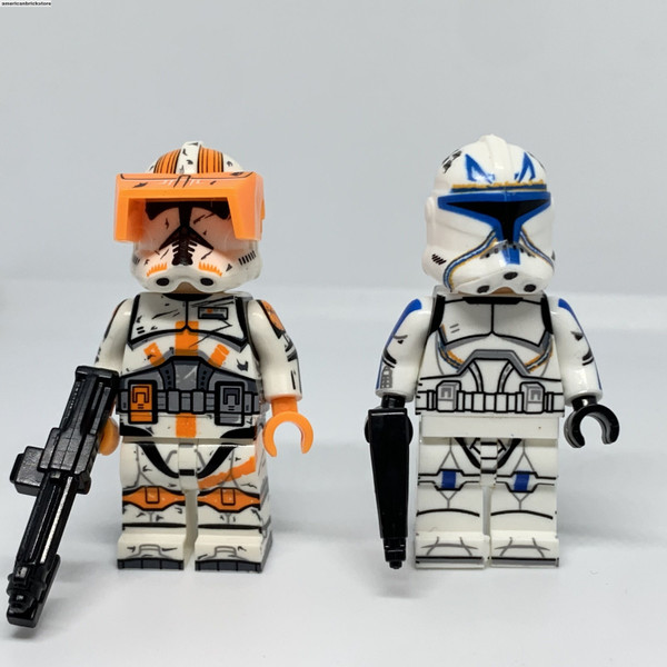 Captain Rex and Commander Cody Minifigures Star Wars Clone Trooper Minifigures The Clone Wars