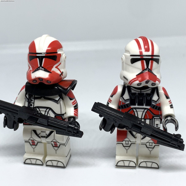 Clone Captain Grey and Captain Styles Minifigures Star Wars Clone Troopers