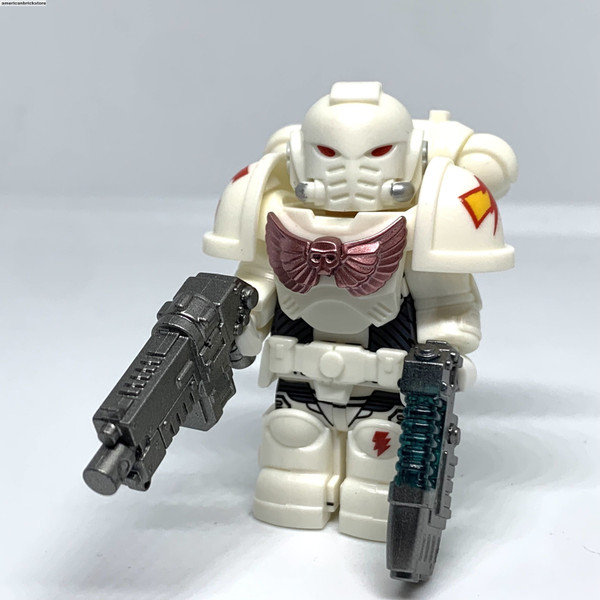 Space Marine Minifigure Warhammer 40k Adeptus Astartes (White)