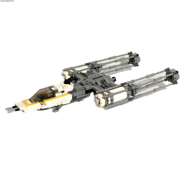 Rebel Y-Wing Starfighter Star Wars Building Set with Rebel Pilot Minifigure