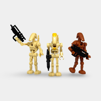 Posable B-1 Battle Droids with E-5 Blasters - Geonosis Battle