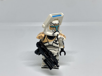 Gregor Clone Commando Minifigure Star Wars Clone Commando with Armor and Blaster AmericanBrickStore
