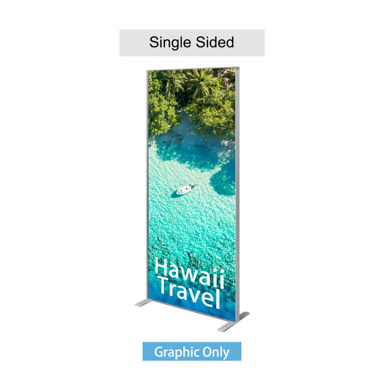 3ft Silicone Edge Graphic SEG Non-Lit Fabric Stand Sign Single Sided