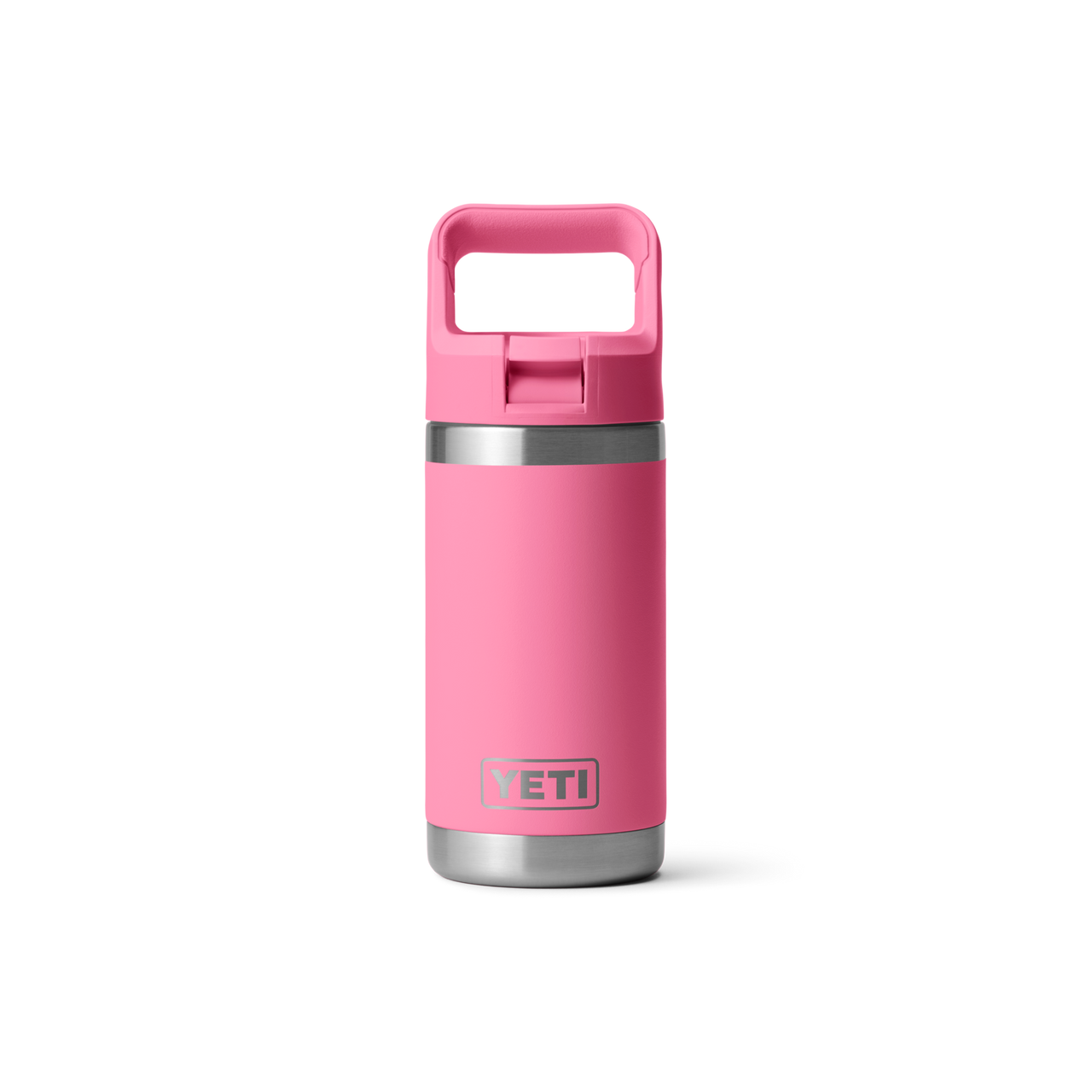 YETI Rambler Jr. 12 oz Kids Bottle, with Straw Cap, Harbor Pink 