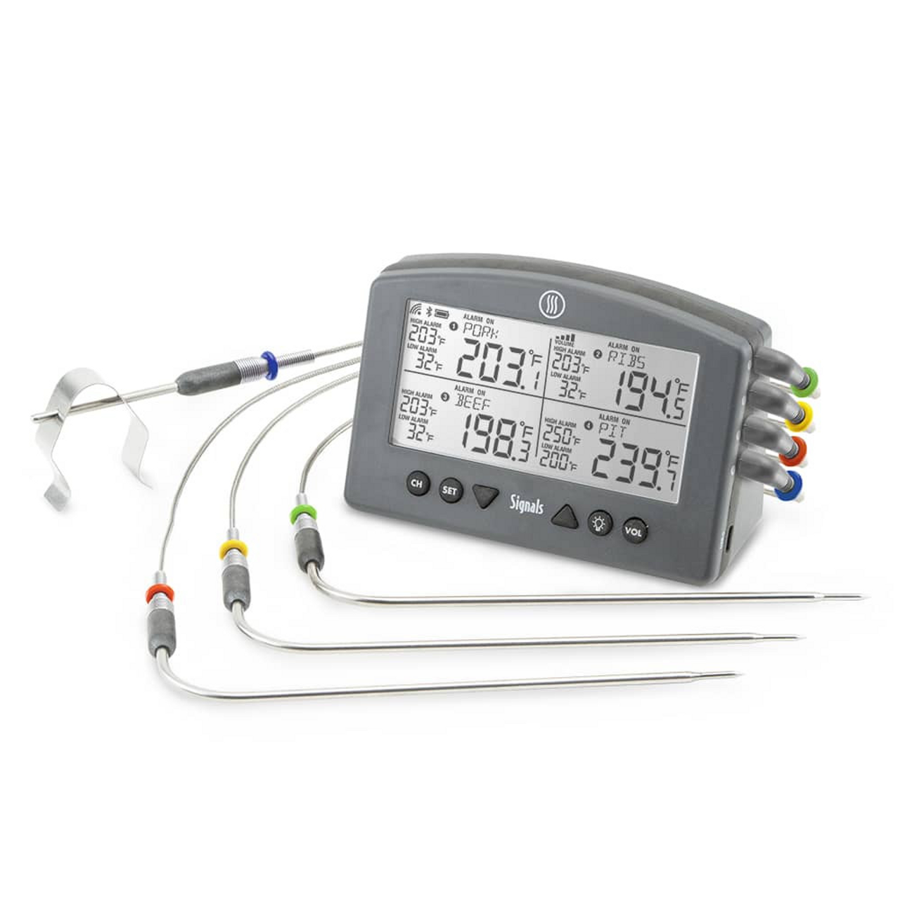 ThermoWorks Smoke 2-channel Alarm Thermometer Without Probe for sale online