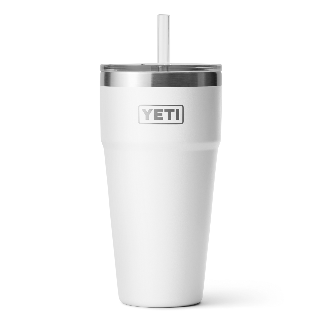 Yeti Rambler 26oz Straw Cup-White