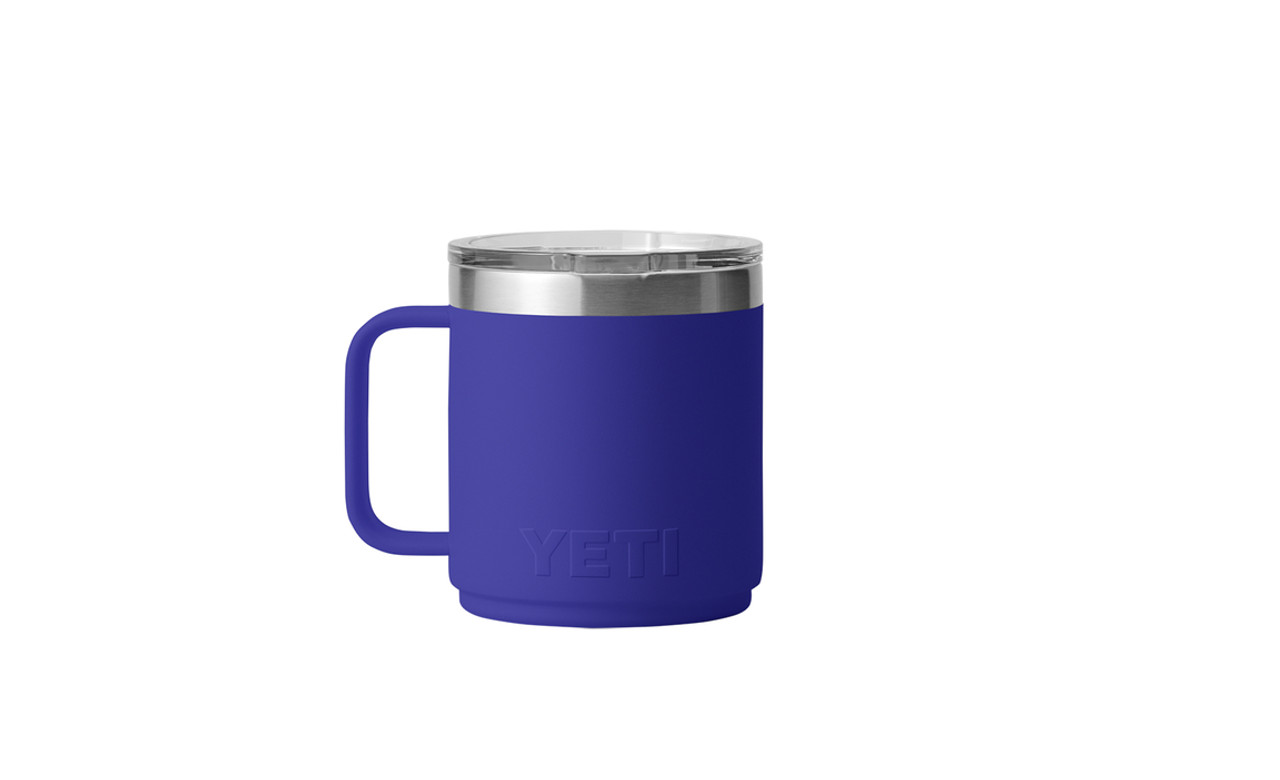 Yeti Rambler Blue insulated mug, 10 oz. Company Branded - mundoestudiante