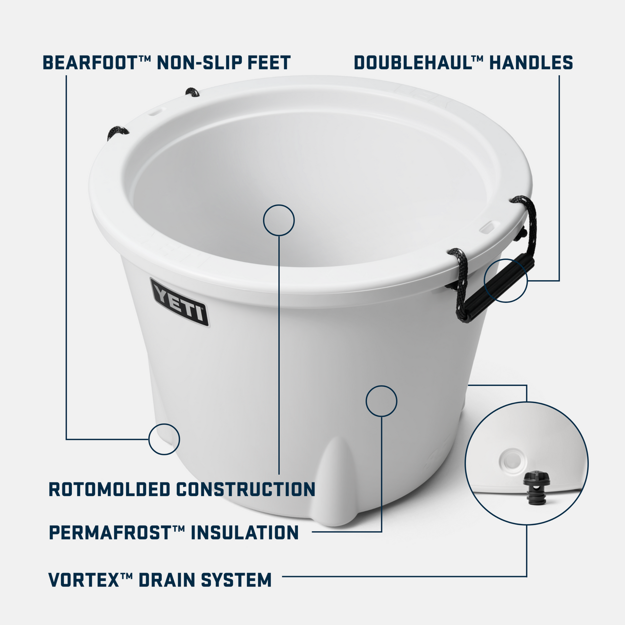 YETI Rambler Beverage Bucket White - Backcountry & Beyond