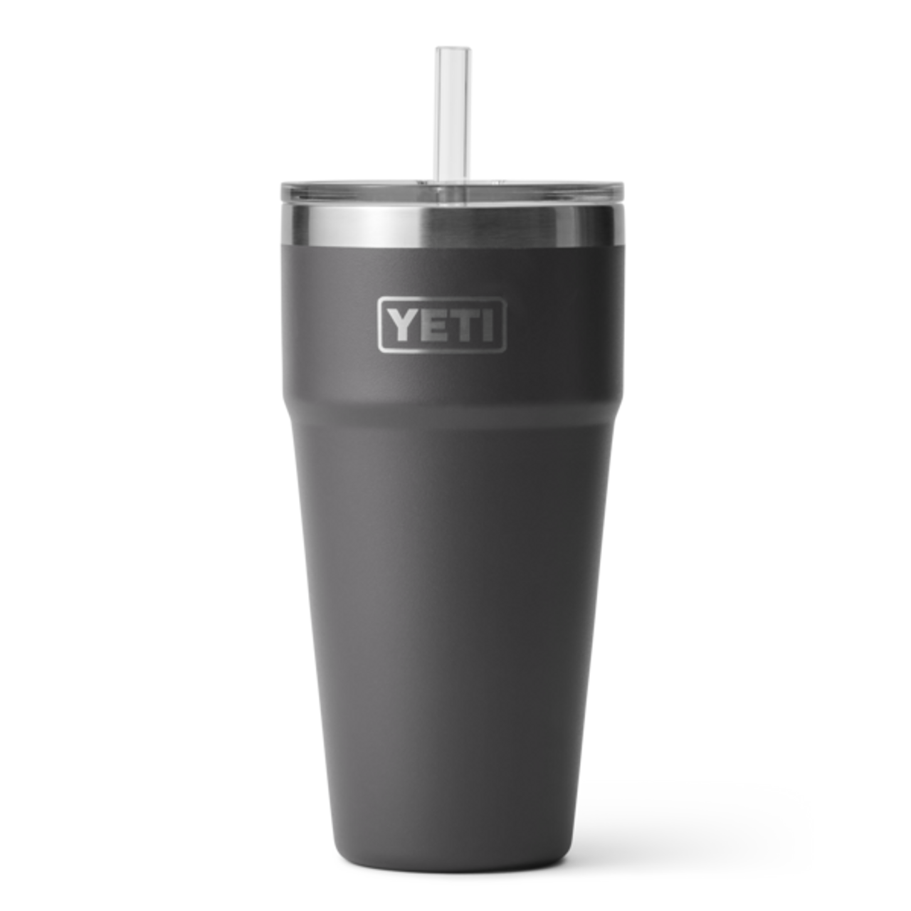 YETI Rambler Cup - 26 oz. - Straw Lid - Charcoal - TackleDirect