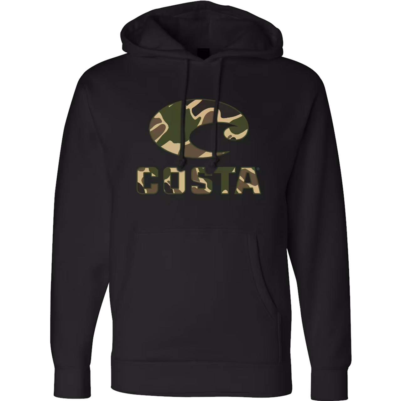 Costa Duck Camo Logo Hoodie - Black