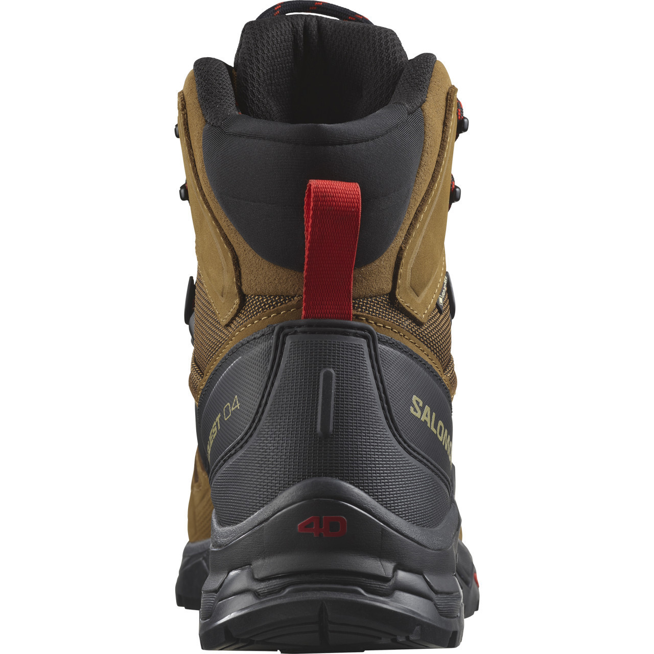 Salomon QUEST 4 GTX Rubber/Black/Fiery Red - Backcountry & Beyond