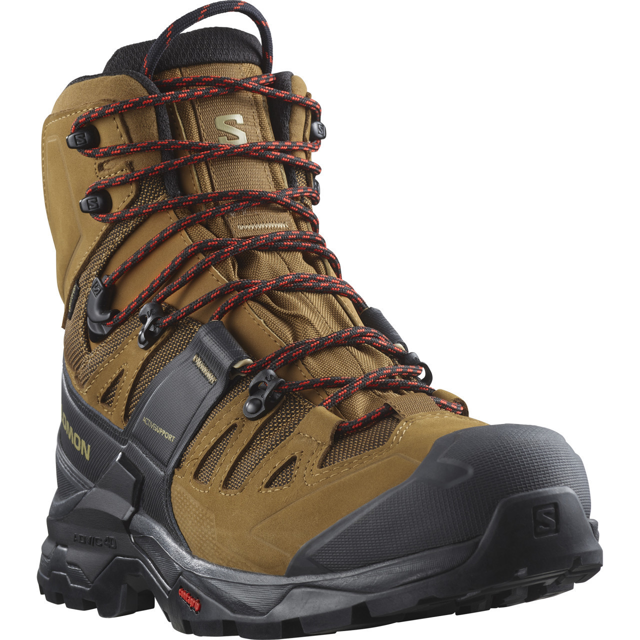 Salomon QUEST 4 GTX Rubber/Black/Fiery Red - Backcountry & Beyond