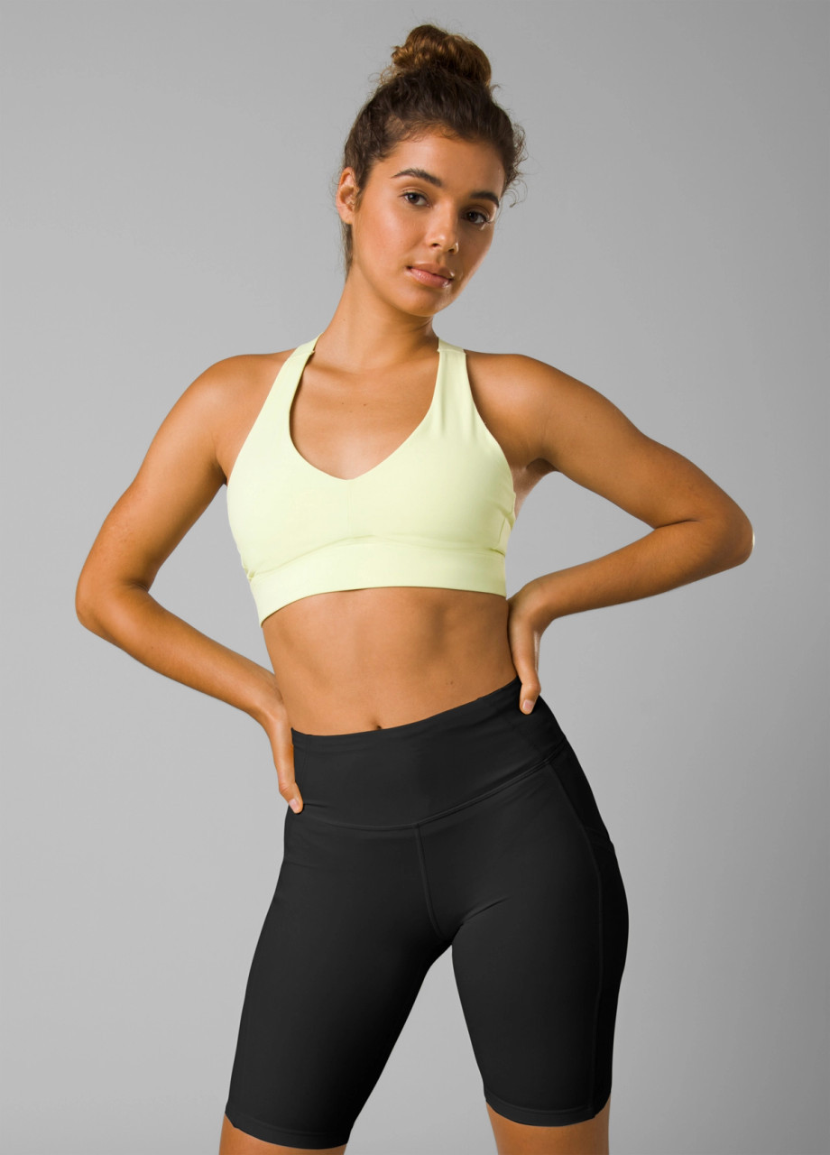 prAna Layna Bra - Lime Squeeze S23