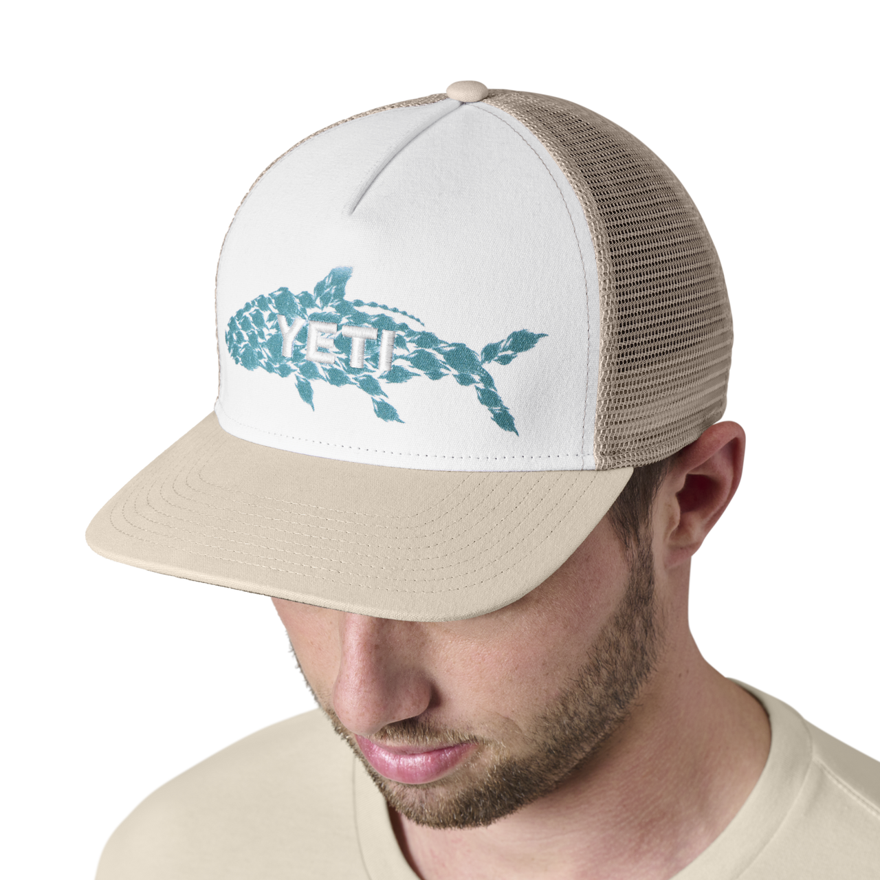 YETI Tarpon Flies Trucker Hat - Navy/White - Backcountry & Beyond