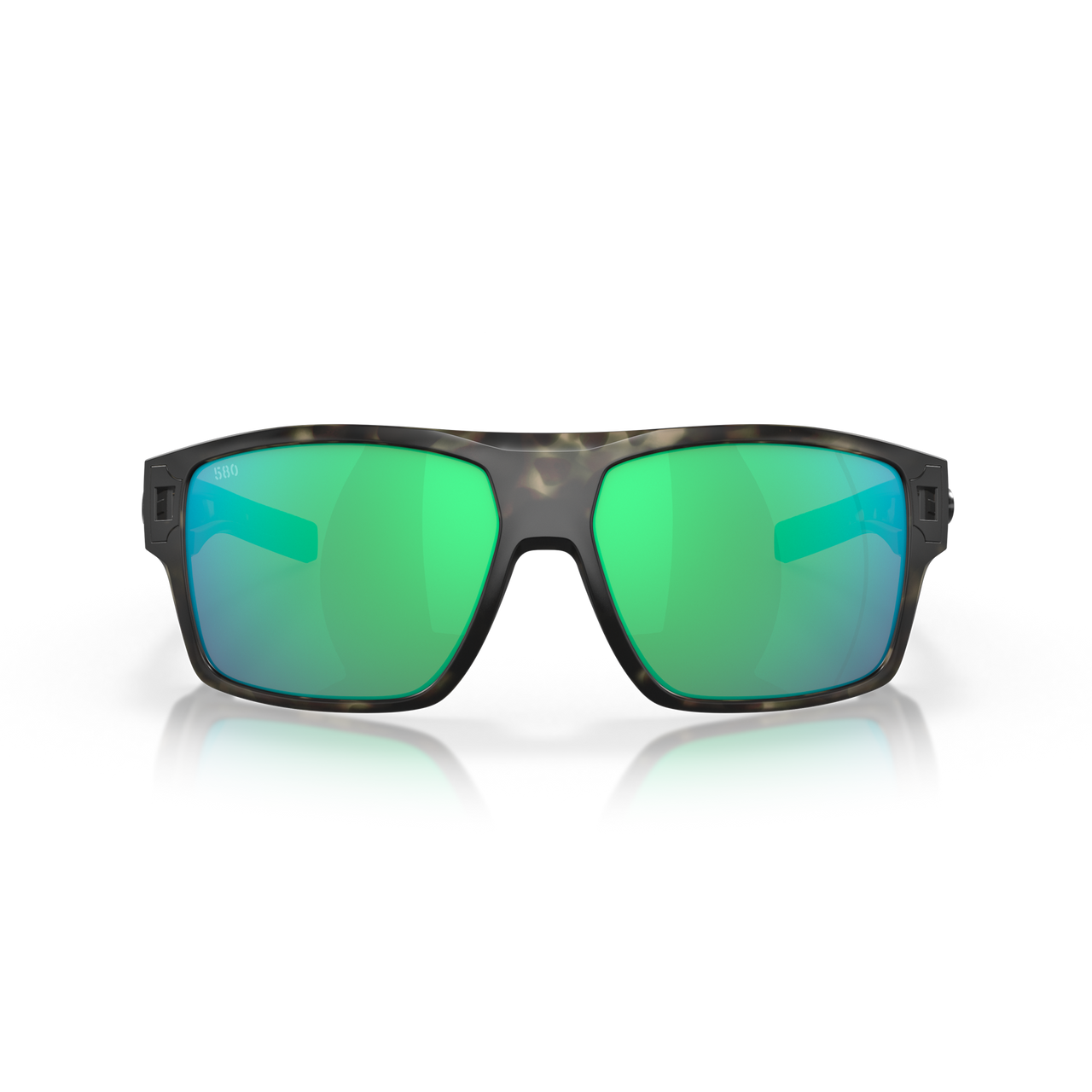 Diego Polarized Sunglasses in Green Mirror