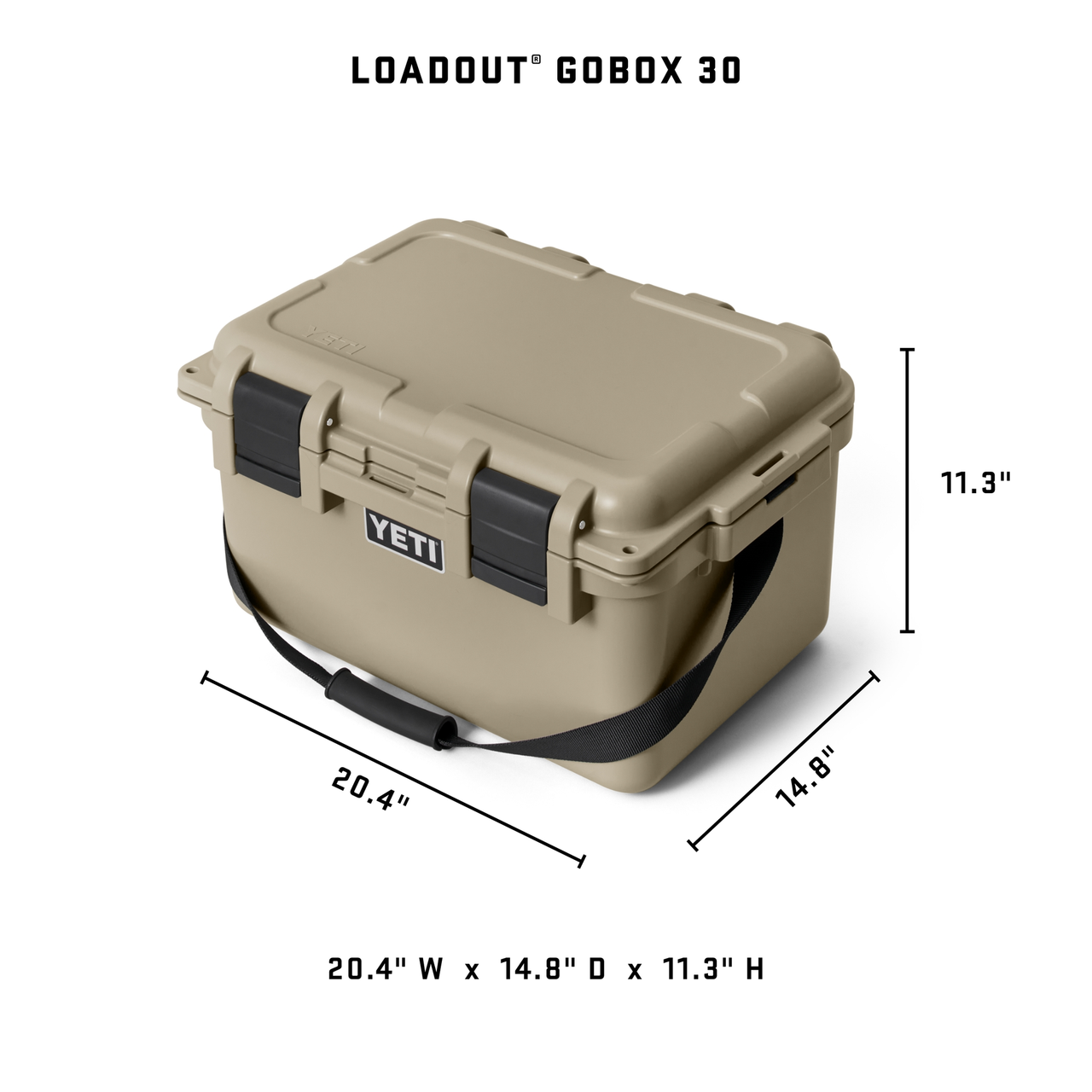 Yeti Loadout GoBox 30 Gear Case - Camp Green