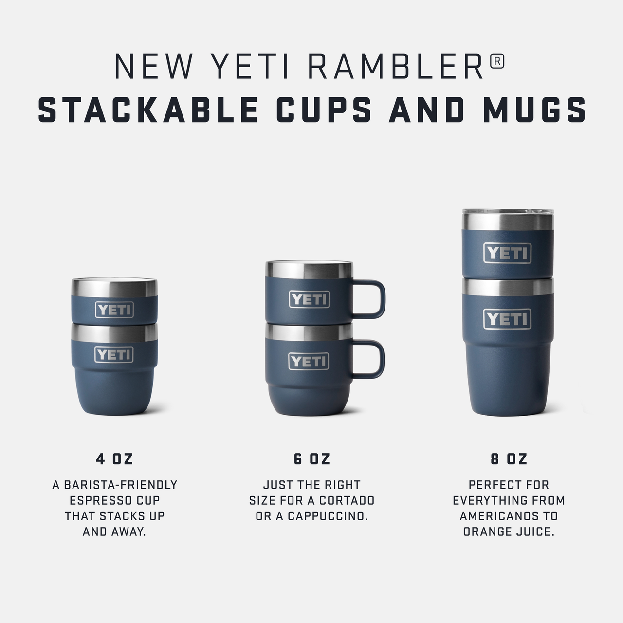 YETI Rambler Stackable Cup - 4 fl. oz. - Package of 2