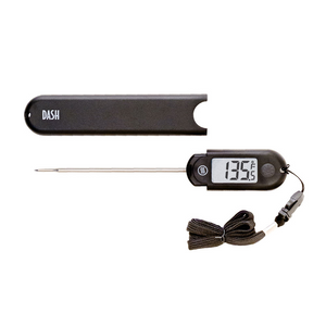 Black Compact Digital Folding Probe Thermometer - Waterproof - 4