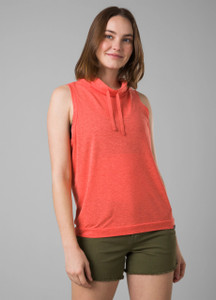 prAna Momento Crop Top - Baja Stripe/Carmine Red S23 - Backcountry & Beyond