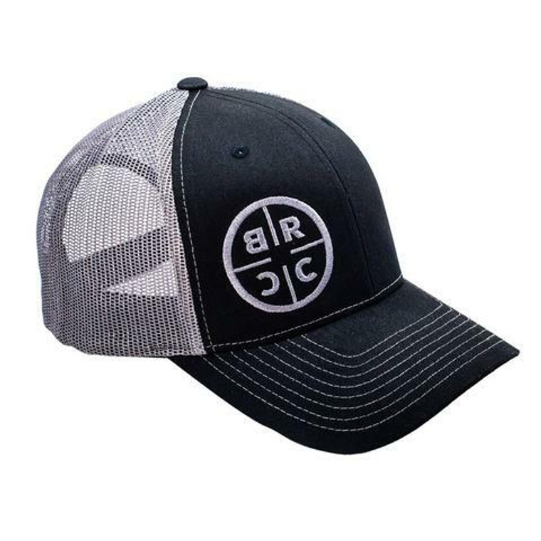 Black Rifle Coffee Company BRCC - Circle Logo Trucker Hat - Black/Grey