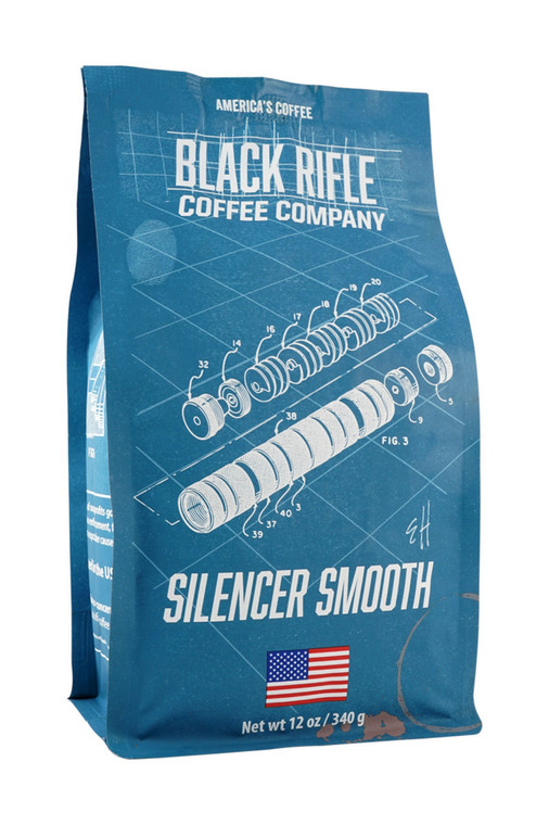 Black Rifle Coffee Company BRCC Silencer Smooth Coffee Roast - Whole Bean-12 oz bag 