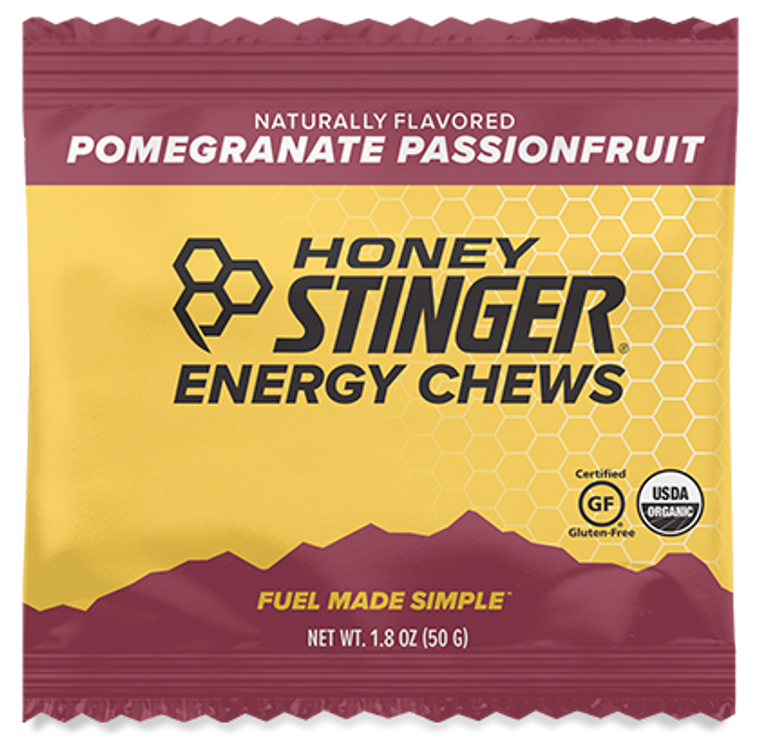 Honey Stinger Organic Energy Chews - Pomegranate Passion Fruit