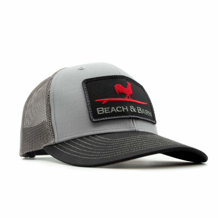 Beach and Barn Hard Work Snapback - Grey/Charcoal/Black