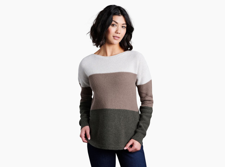 Kuhl Womens Bella Stripe Sweater - Sage F22