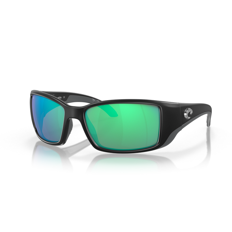 Costa Del Mar Costa Blackfin - Matte Black - Green Mirror 580G 