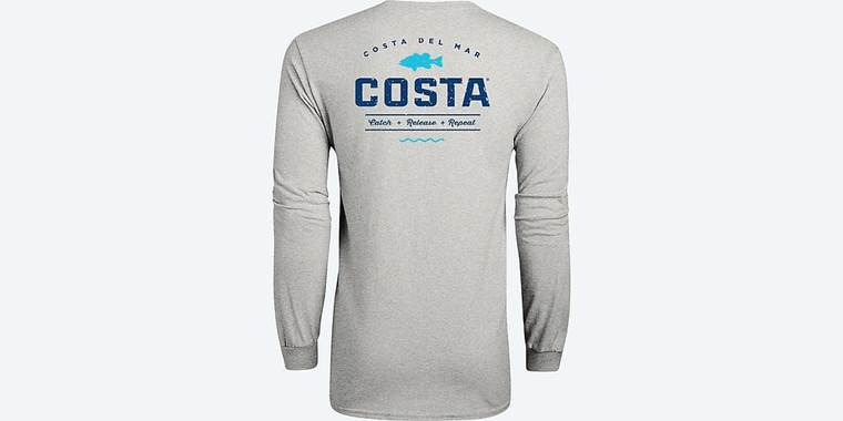 Costa Del Mar Costa Topwater LS - Heather Gray