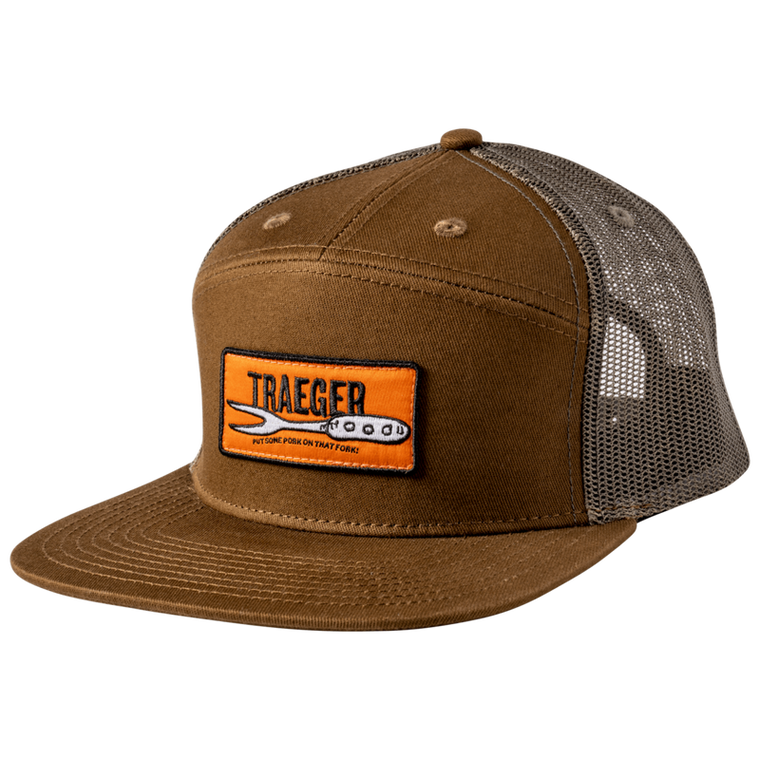 Traeger Pork On That Fork 7-Panel Trucker Hat