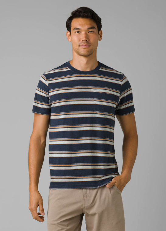  prAna Cardiff SS Pocket T-Shirt - Nautical Stripe S23 