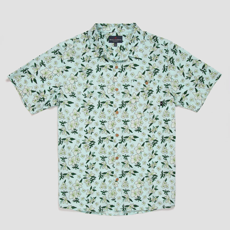  Beach & Barn Garden Party Shirt - Fishbite/White S23 