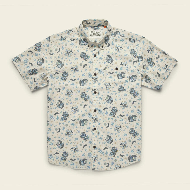  Howler Brothers Mansfield Shirt - Air & Sea : Near White S23 