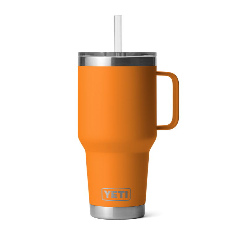  YETI Rambler 35 Oz Straw Mug King Crab Orange 