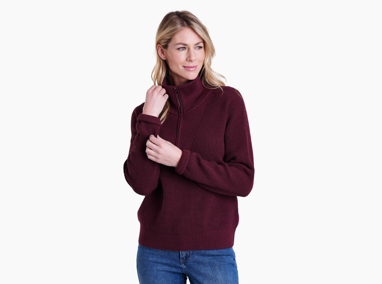  Kuhl Norda 1/4 Zip Sweater - Zinfandel F23 