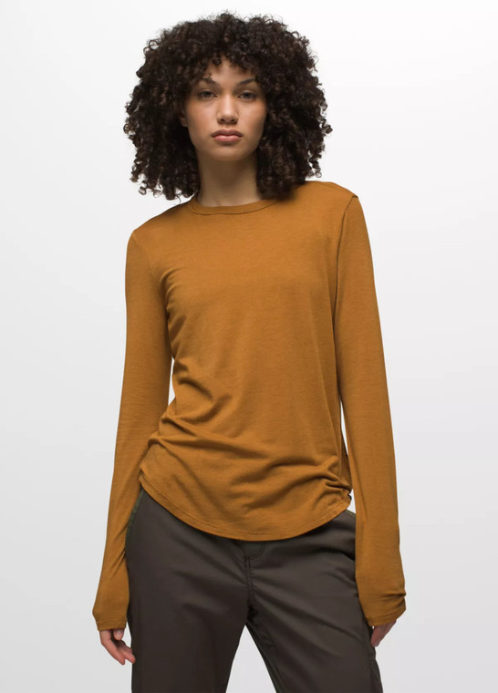 prAna PrAna Foundation 365 Long Sleeve Top - Spiced Heather F23 