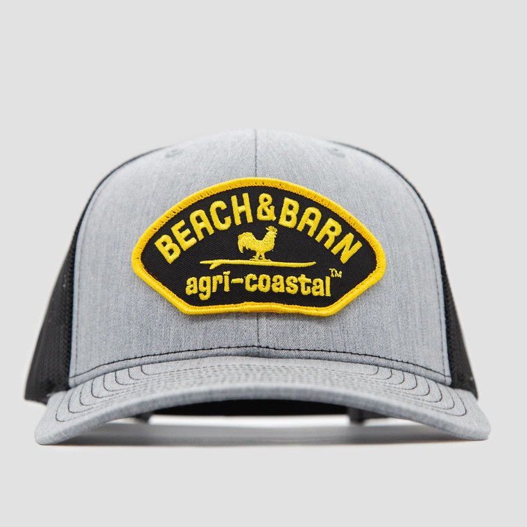  Beach & Barn Admiral Snapback Hat - Heather Grey/Black 