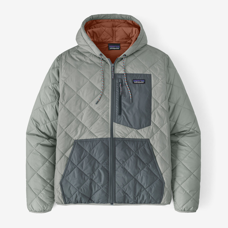  Patagonia M's Diamond Quilted Bomber Hoody - Sleet Green 