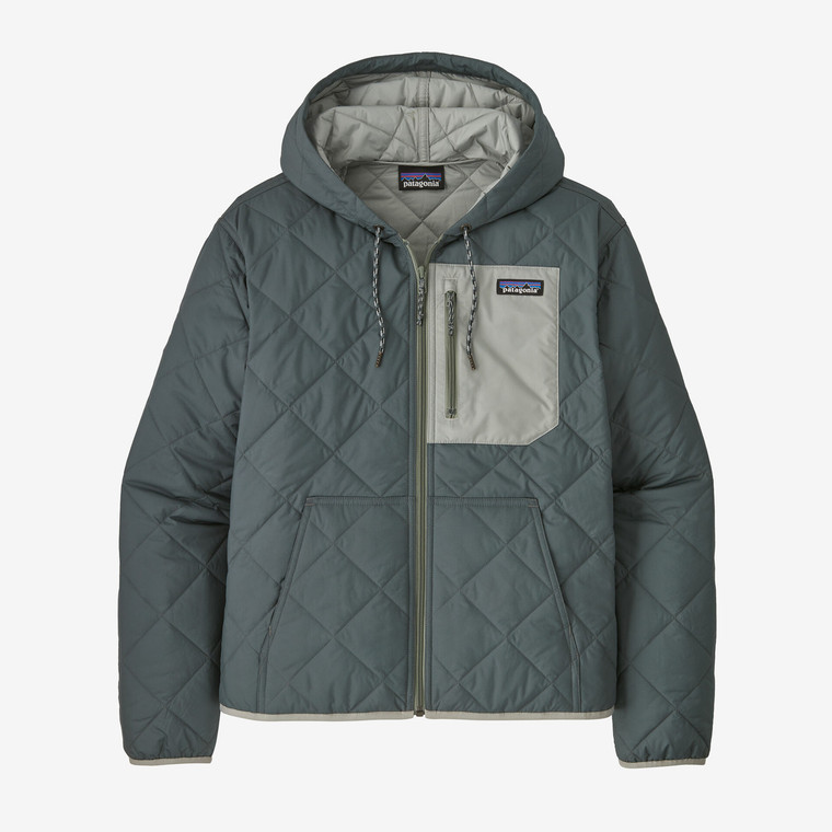  Patagonia W's Diamond Quilted Bomber Hoody - Nouveau Green 