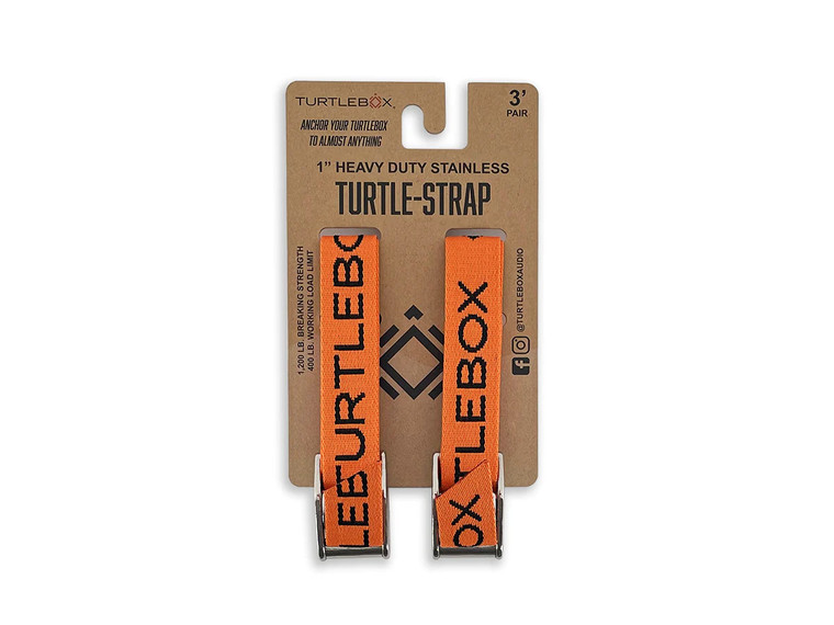  Turtlebox Tie Down Straps - Blaze Orange 