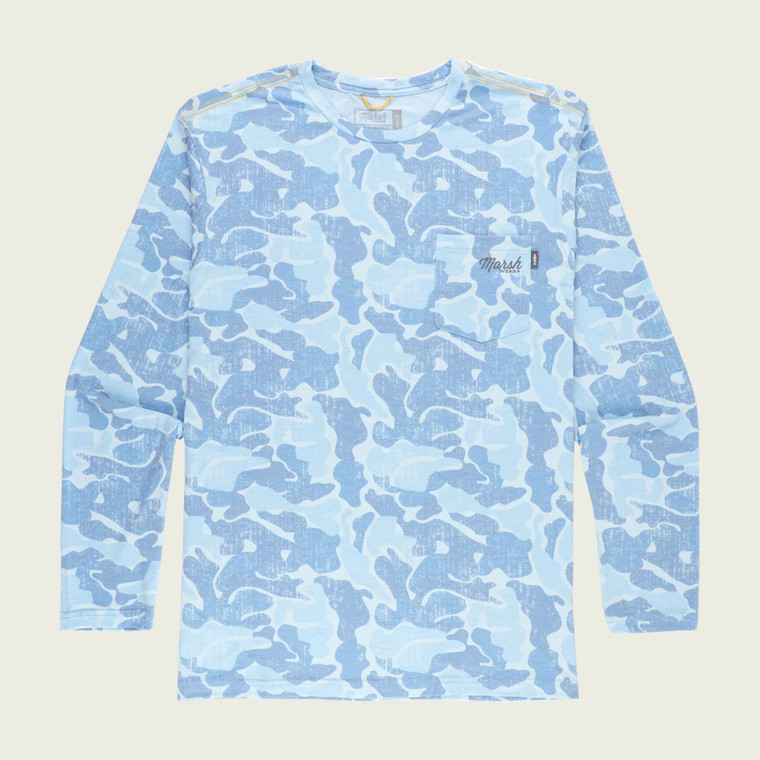  Marsh Wear Women's Buxton Hagood Tech Crew - Hazy Copahee Camo 