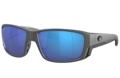 Costa Del Mar 6S9009 Tuna Alley clear frame with blue mirrored 580g lenses.  Lenses provide 100% UV protection.