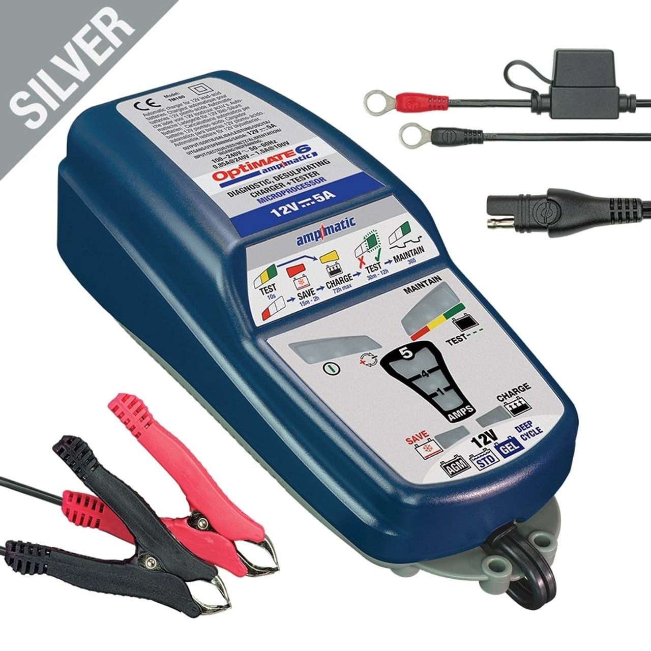 10 Amp 6/12 Volt CAR BATTERY CHARGER MAINTAINER DEEP CYCLE AGM