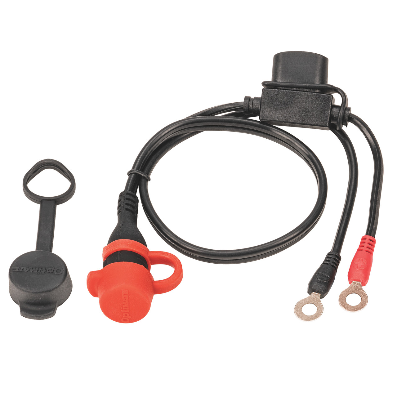 Optimate TM71 Weatherproof 12V Fused Eyelet Connection Lead – Battery Charger Accessory