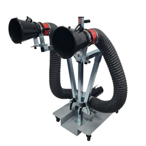 Adjustable Exhaust Extraction Stand, Twin Cone Adjustable Exhaust Extraction Stand, Twin Cone