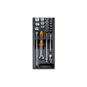 Beta Tools T92 - 22 Piece 3/8" Socket Set in Tray Beta Tools T92 - 22 Piece 3/8" Socket Set in Tray
