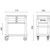 Service Trolley with Drawers