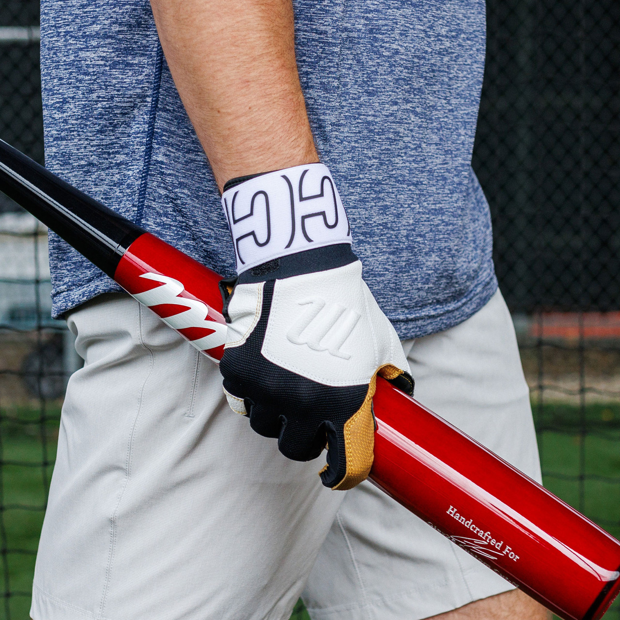 Gants De Frappe Marucci Blacksmith V2 Full-Wrap - Noir/Rouge - Taille XL - Neuf