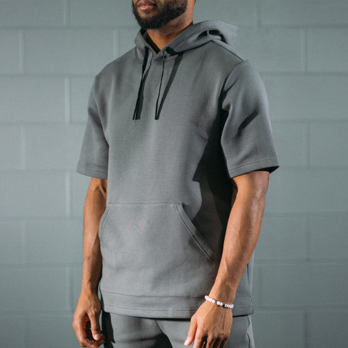 Men’s Short Sleeve Hoodie Sweatshirt